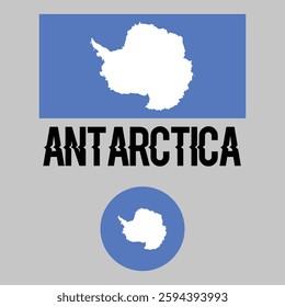 Antarctica flag, official colors and proportion correctly. National Antarctica flag. Vector illustration. Illustration of Antarctica flag. Antarctica flag