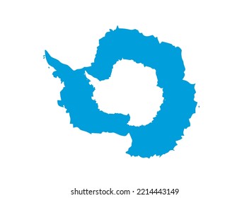 Bandera de la Antártida en el mapa sobre fondo transparente