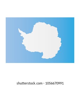 Antarctica flag on white background texture. Vector illustration state symbol.