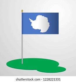 Antarctica Flag Pole