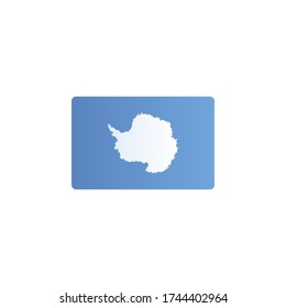antarctica flag vector. country flag symbol isolated on white background