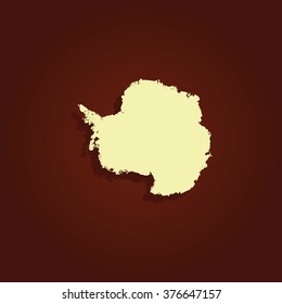 Antarctica high detailed map.