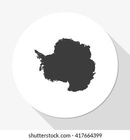 Antarctica high detailed map.