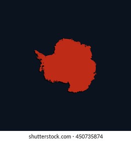 Antarctica high detailed map.