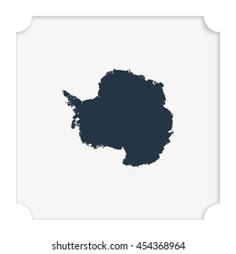 Antarctica high detailed map.