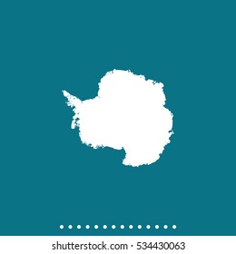 Antarctica high detailed map.