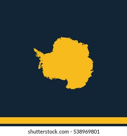 Antarctica high detailed map.