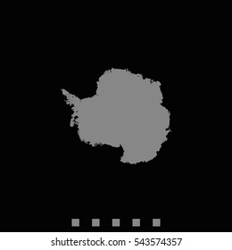 Antarctica high detailed map.