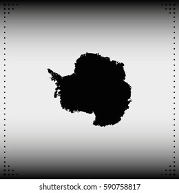 Antarctica high detailed map.