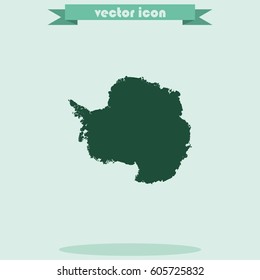 Antarctica high detailed map.