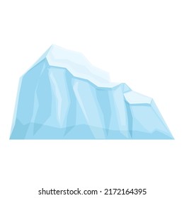 Antarctica ice icon cartoon vector. Arctic glacier. North water