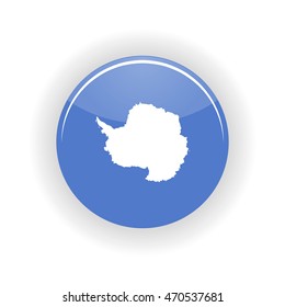 Antarctica icon circle isolated on white background. Antarctica icon vector illustration