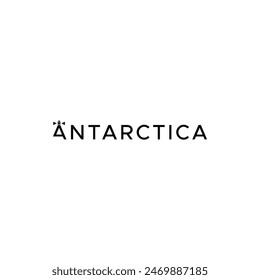 Antarctica logo with marine transmitter on the letter A