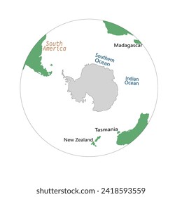 Antarctica Map  Map of Antarctica - Facts About Antarctica and the....