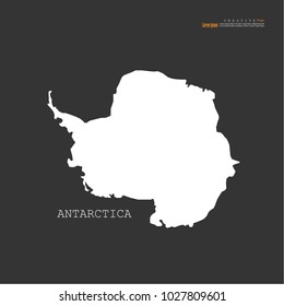 Antarctica Mapvector Illustration Stock Vector (Royalty Free ...