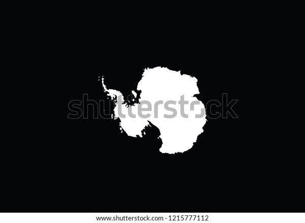 Antarctica Outline Map Country Shape State Stock Vector (Royalty Free ...