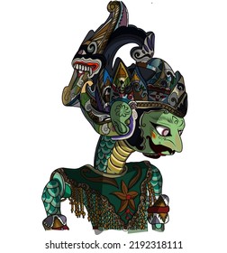 Antareja character or commonly called Antarjai in Sundanese puppet show art, Indonesia