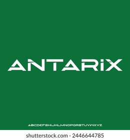 ANTARIX, FUTURISTIC MODERN FUTURISTIC FONT ALPHABET VECTOR SET