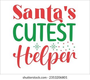 anta's Cutest Elf Svg, Christmas Elf Svg Dxf Eps Png, Cute Elf Cut Files, Baby, Kids Shirt Design, Funny Xmas Quote, Silhouette, Cricut