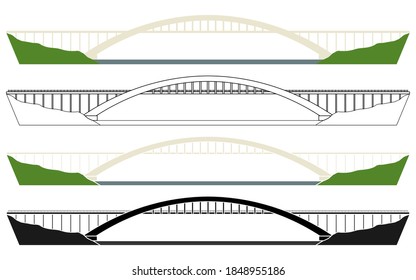 Antas river bridge in Brazil