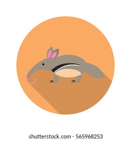 Anteater color flat icon