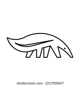 Anteater Logo. Icon design. Template elements