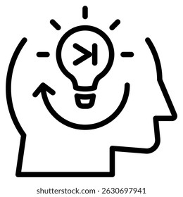 Antecedent icon line vector illustration