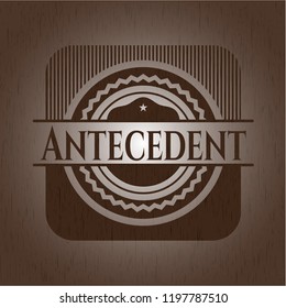 Antecedent wood emblem