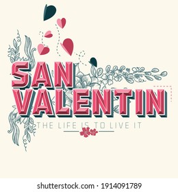 Antecedentes San Valentín. Ilustración vectorial. corazones papel rojo y rosa 3d con marco cuadrado blanco. Banner venta de amor o tarjeta de saludo