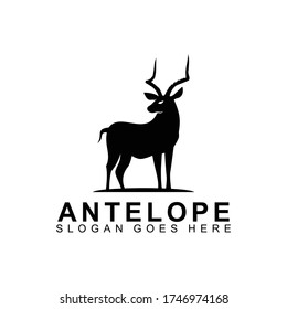 Muster für Vector-Vorlagen für Antelope-Tierlogos