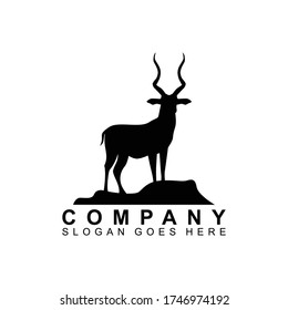 Plantilla de diseño de vectores con logotipo para animales de ántelope