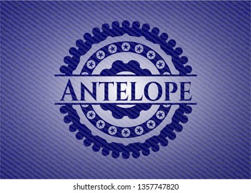 Antelope emblem with jean texture