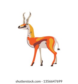 Antelope Gnu Wild Exotic African Animal Vector Illustration