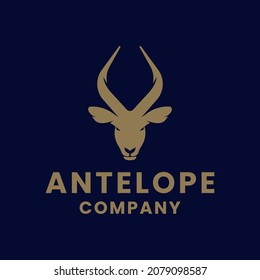 Antelope Head Icon Design. Antelope Hunter Icon.