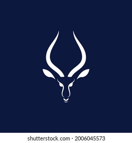 antelope head icon vector illustration template design