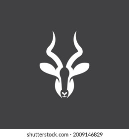 antelope head icon vector illustration template design