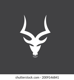 antelope head icon vector illustration template design