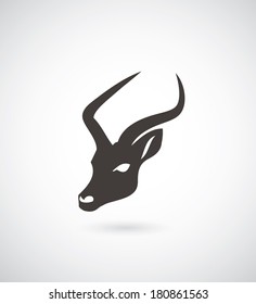 Antelope Head - Vector Illustration