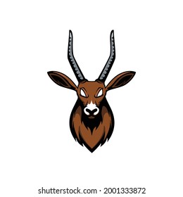 Antelope head vector illustration design