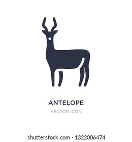 antelope icon on white background. Simple element illustration from Animals concept. antelope sign icon symbol design.