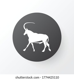 Antelope icon symbol. Premium quality isolated gazelle element in trendy style.