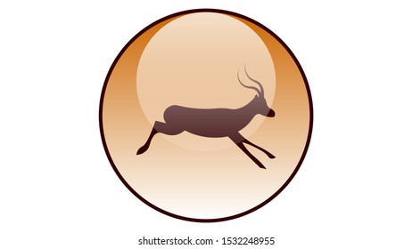 Antelope icon vector design. Wildlife icons	
