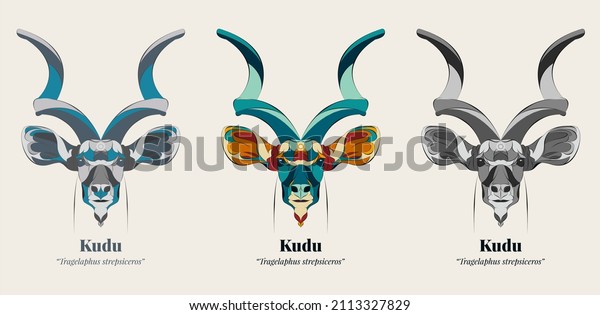 Antelope Kudu Bull Vector Design\
Compilation, Kudu Bull, Antelope, Horn, mammal, Elegance Design,\
ornament, Poster,\
Illustration