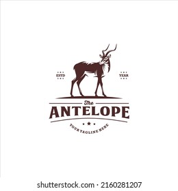 Antelope Logo Design Vector Image