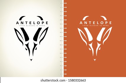 Antelope Logo Vector. Animal Design.