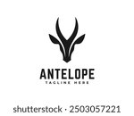 antelope logo vector illustration logo template