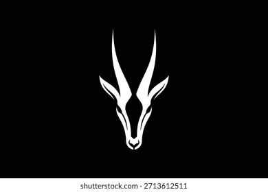 Logotipo de antílope Ilustración vectorial logo Plantilla