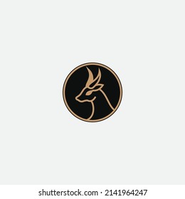 antelope logo vectores ilustraciones de diseño icono plantilla de logotipo