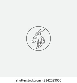 antelope logo vector illustrations design icon logo template