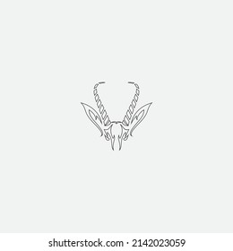 antelope logo vector illustrations design icon logo template